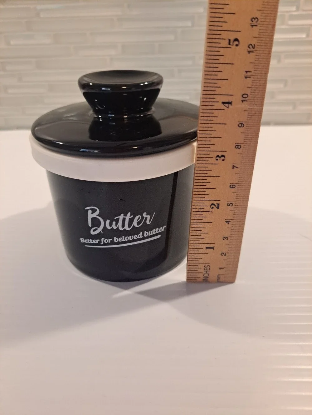 Porcelain Butter Crock Butter Keeper Perfect Silicone Seal French Butter DISH